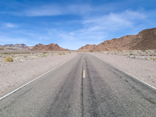 Desert Road near Death Valley, CA